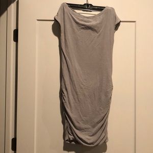 James Perse ruched Grey dress